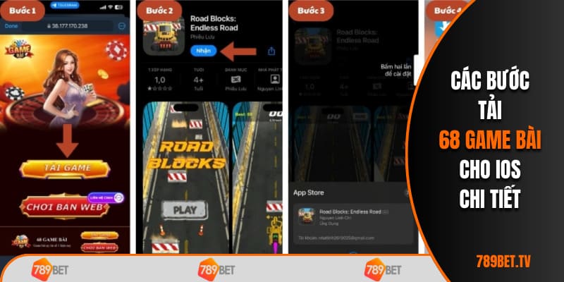Hướng dẫn các bước tải 68 game bài cho iOS