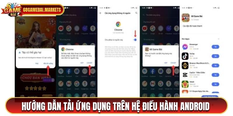 Hướng dẫn tải ứng dụng trên hệ điều hành Android